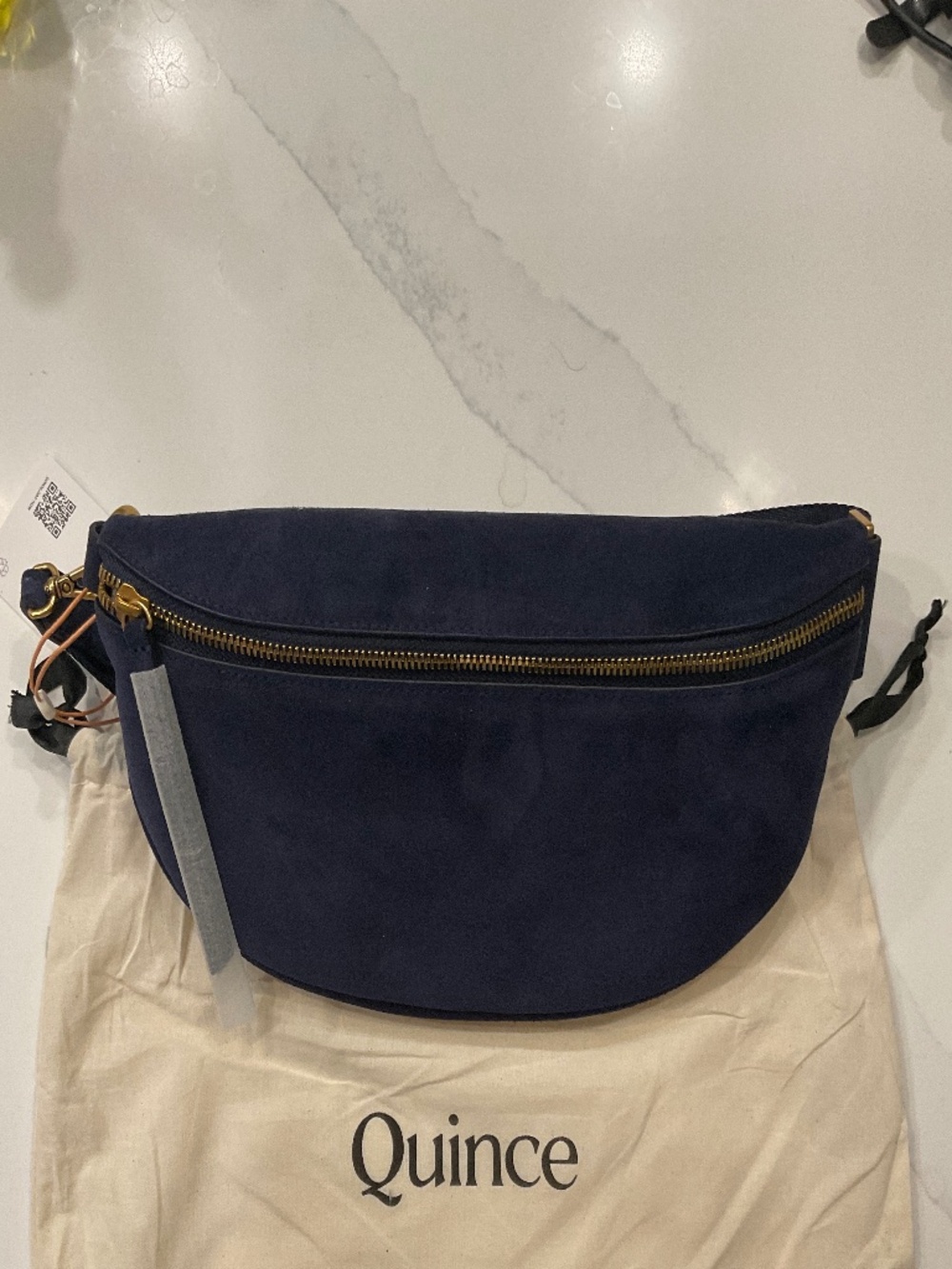 Quince Quinn Suede Sling Bag
